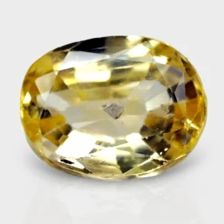 3.36 Cts. Yellow Sapphire 9.80x7.55mm Faceted Oval Shape A+ Grade Loose Gemstone - Total 1 Pc.