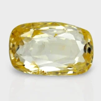 3.22 Cts. Yellow Sapphire 9.82x6.17mm Faceted Cushion Shape A+ Grade Loose Gemstone - Total 1 Pc.
