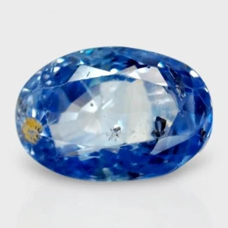 4.08 Cts. Blue Sapphire 10.59x7.21mm Faceted Oval Shape A+ Grade Loose Gemstone - Total 1 Pc.