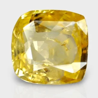 4.13 Cts. Yellow Sapphire 9.27x9.54mm Faceted Square Cushion  Shape A+ Grade Loose Gemstone - Total 1 Pc.