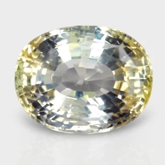 7.22 Cts. Yellow Sapphire 11.95x9.26mm Faceted Oval Shape A+ Grade Loose Gemstone - Total 1 Pc.