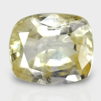 5.39 Cts. Yellow Sapphire 10.92x9.09mm Faceted Cushion Shape A+ Grade Loose Gemstone - Total 1 Pc.