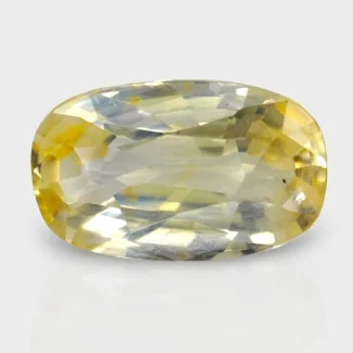 4.21 Cts. Yellow Sapphire 11.75x7.10mm Faceted Cushion Shape A+ Grade Loose Gemstone - Total 1 Pc.