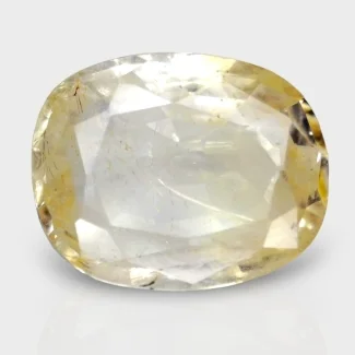 4.33 Cts. Yellow Sapphire 11.80x9.30mm Faceted Cushion Shape A+ Grade Loose Gemstone - Total 1 Pc.