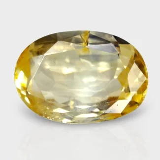 4.84 Cts. Yellow Sapphire 11.99x8.24mm Faceted Oval Shape A+ Grade Loose Gemstone - Total 1 Pc.