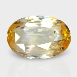 4.51 Cts. Yellow Sapphire 11.54x7.64mm Faceted Oval Shape A+ Grade Loose Gemstone - Total 1 Pc.