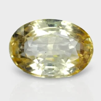 8.62 Cts. Yellow Sapphire 13.42x9.39mm Faceted Oval Shape A+ Grade Loose Gemstone - Total 1 Pc.