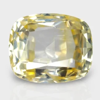 5.45 Cts. Yellow Sapphire 9.97x8.30mm Faceted Cushion Shape A+ Grade Loose Gemstone - Total 1 Pc.