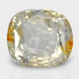 6.12 Cts. Yellow Sapphire 10.10x8.90mm Faceted Cushion Shape A+ Grade Loose Gemstone - Total 1 Pc.