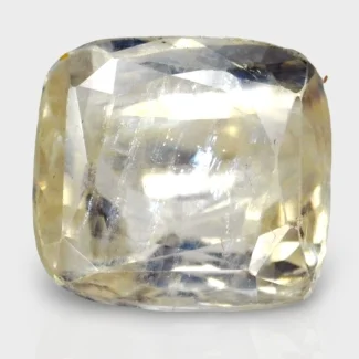 4.78 Cts. Yellow Sapphire 9.41x8.65mm Faceted Cushion Shape A+ Grade Loose Gemstone - Total 1 Pc.