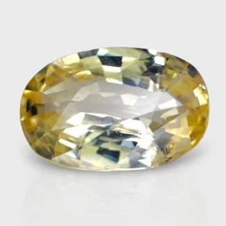 5.34 Cts. Yellow Sapphire 13.15x8.80mm Faceted Oval Shape A+ Grade Loose Gemstone - Total 1 Pc.
