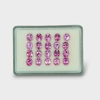 Pink Tourmaline 9x7mm Faceted Oval AA Gemstones Parcel - 170174