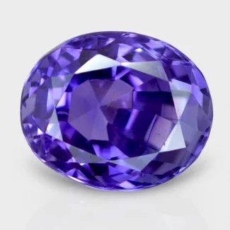 4.76 Cts. Purple Blue Sapphire 10.24x8.53mm Faceted Oval Shape AAA Grade Loose Gemstone - Total 1 Pc.