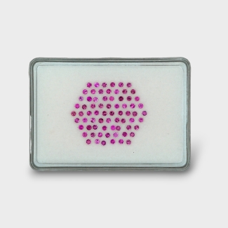 Pink Tourmaline 2.5mm Faceted Round AA+ Gemstones Parcel - 170241