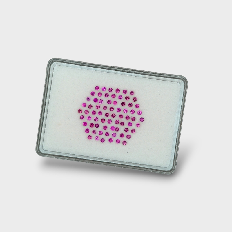 Pink Tourmaline 2.5mm Faceted Round AA+ Gemstones Parcel - 170241