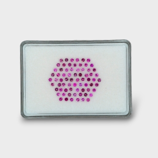 Pink Tourmaline 2.5mm Faceted Round AA+ Gemstones Parcel - 170224