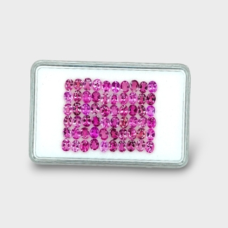 Pink Tourmaline 6x4mm Faceted Oval A+ Gemstones Parcel - 170173