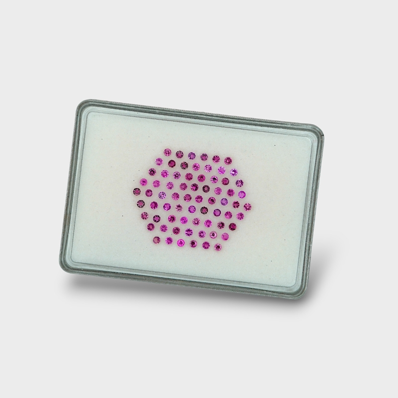 Pink Tourmaline 2.5mm Faceted Round AA+ Gemstones Parcel - 170264