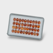 Hessonite Garnet 5x4mm Checkerboard Oval AAA Gemstones Parcel - 170304