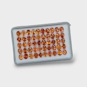 Hessonite Garnet 5x4mm Checkerboard Oval AAA Gemstones Parcel - 170311