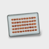 Hessonite Garnet 6x4mm Checkerboard Oval AAA Gemstones Parcel - 170274