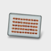 Hessonite Garnet 6x4mm Checkerboard Oval AAA Gemstones Parcel - 170274