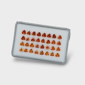 Hessonite Garnet 4mm Faceted Trillion AAA Gemstones Parcel - 170323