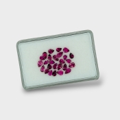 Rubellite Tourmaline 4x3-5x3mm Faceted Pear A+ Gemstones Parcel - 170329