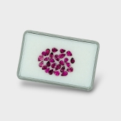 Rubellite Tourmaline 4x3-5x3mm Faceted Pear A+ Gemstones Parcel - 170329