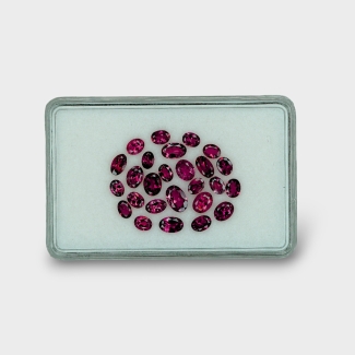 Pink Tourmaline 4x3-6x4mm Faceted Oval A Gemstones Parcel - 170327