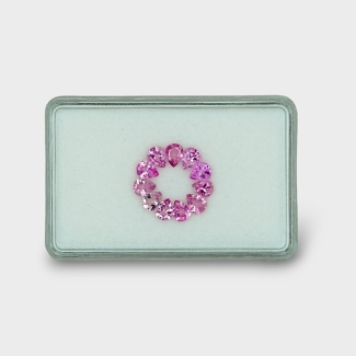 Pink Tourmaline 5x4mm Faceted Pear AA Gemstones Parcel - 170218