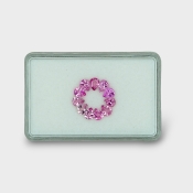 Pink Tourmaline 5x4mm Faceted Pear AA Gemstones Parcel - 170218