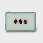 Rubellite Tourmaline 8x6mm Faceted Oval A Gemstones Parcel - 170185