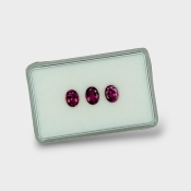 Rubellite Tourmaline 8x6mm Faceted Oval A Gemstones Parcel - 170185