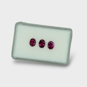 Rubellite Tourmaline 8x6mm Faceted Oval A Gemstones Parcel - 170185