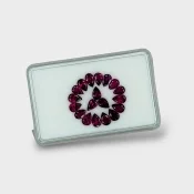 Rubellite Tourmaline 6x4mm Faceted Pear A Gemstones Parcel - 170196