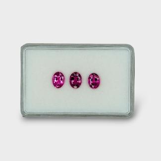 Pink Tourmaline 8x6mm Faceted Oval AA+ Gemstones Parcel - 170163