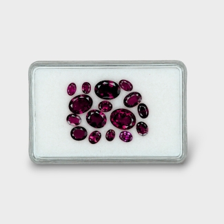 Pink Tourmaline 4x3-9x7mm Faceted Oval B Gemstones Parcel - 170332