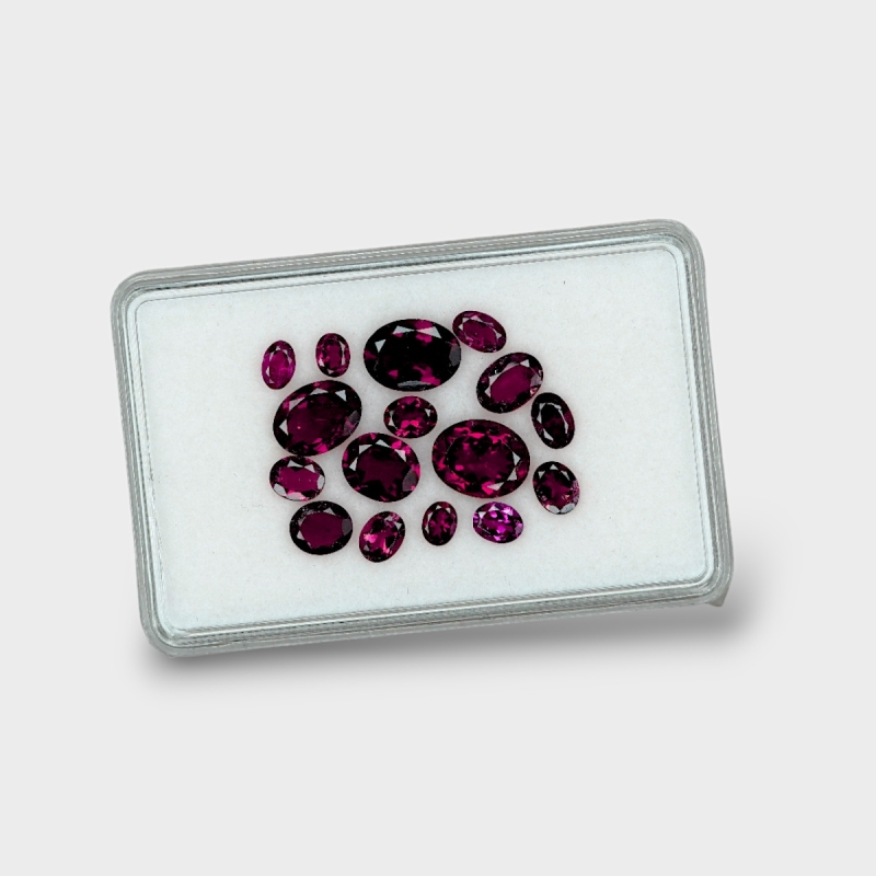 Pink Tourmaline 4x3-9x7mm Faceted Oval B Gemstones Parcel - 170332