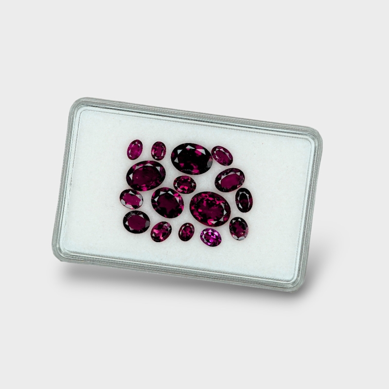 Pink Tourmaline 4x3-9x7mm Faceted Oval B Gemstones Parcel - 170332