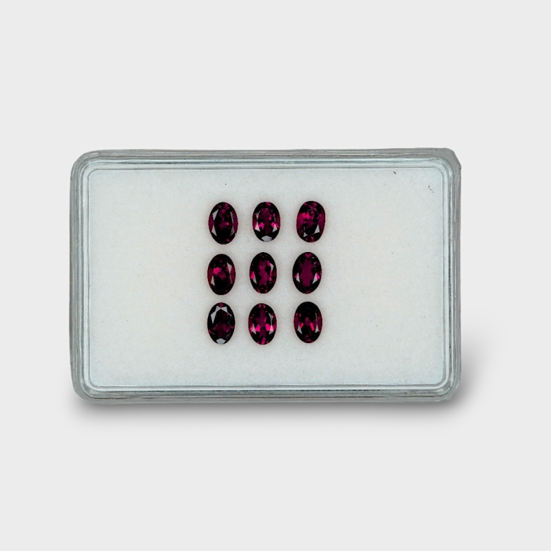 4.32 Cts. Pink Tourmaline 6x4mm Faceted Oval Shape B Grade Gemstones Parcel - Total 9 Pcs.