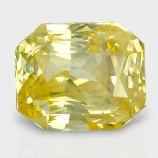 5.08 Cts. Yellow Sapphire 9.92x8.21mm Faceted Octagon Shape AA Grade Loose Gemstone - Total 1 Pc.