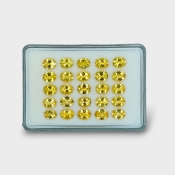 40.26 Cts. Yellow Beryl 9x7mm Faceted Oval Shape AAA Grade Gemstones Parcel - Total 25 Pc.