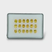 17.81 Cts. Yellow Beryl 8x6mm Faceted Oval Shape AAA Grade Gemstones Parcel - Total 18 Pc.