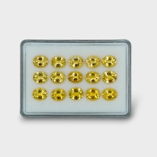 47.21 Cts. Yellow Beryl 11x9mm Faceted Oval Shape AAA Grade Gemstones Parcel - Total 15 Pc.
