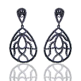 Diamond White CZ 925 Sterling Silver Earrings