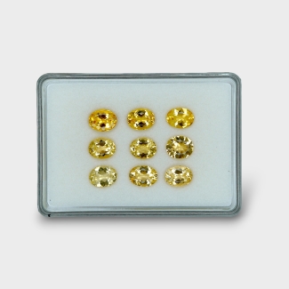 28.86 Cts. Yellow Beryl 11x9mm Faceted Pear Shape AAA Grade Gemstones Parcel - Total 9 Pc.