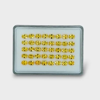 27.5 Cts. Yellow Beryl 7x5mm Faceted Oval Shape AAA Grade Gemstones Parcel - Total 40 Pc.