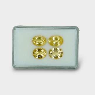 Yellow Beryl 12x9mm Faceted Oval AA Gemstones Parcel - 170598