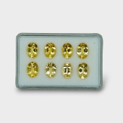 Yellow Beryl 10x7mm Faceted Oval AAA Gemstones Parcel - 170588